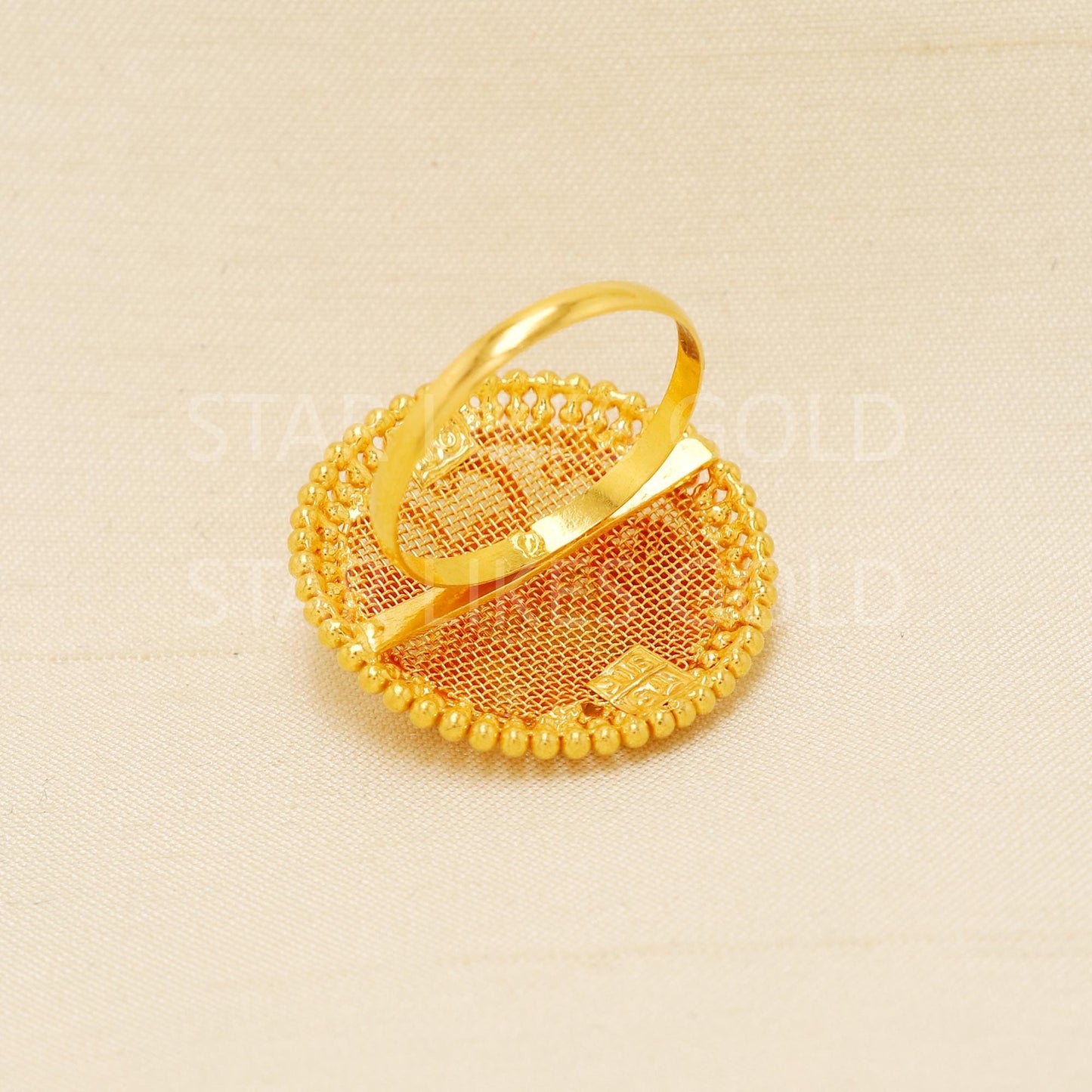 Handcrafted 22k Pure Gold handmade Rings - Artisan Jewelry, 22k Jewelry, Designer Gold Ring, Hallmarked, PR1952