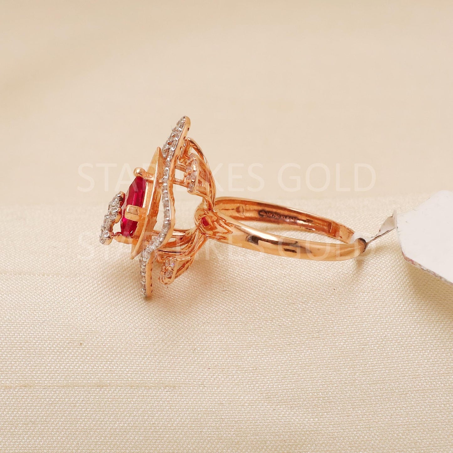 Handcrafted 18k Pure Gold handmade Rings - Artisan Jewelry, 22k Jewelry, Designer Gold Ring, Hallmarked, PR1956