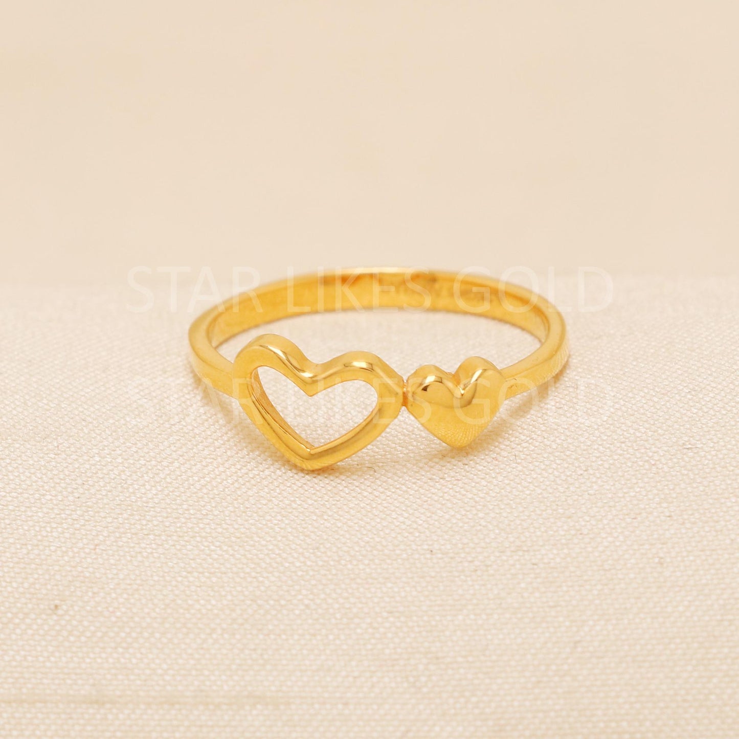 Handcrafted 22k Pure Gold handmade Rings - Artisan Jewelry, 22k Jewelry, Designer Gold Ring, Hallmarked, PR1962