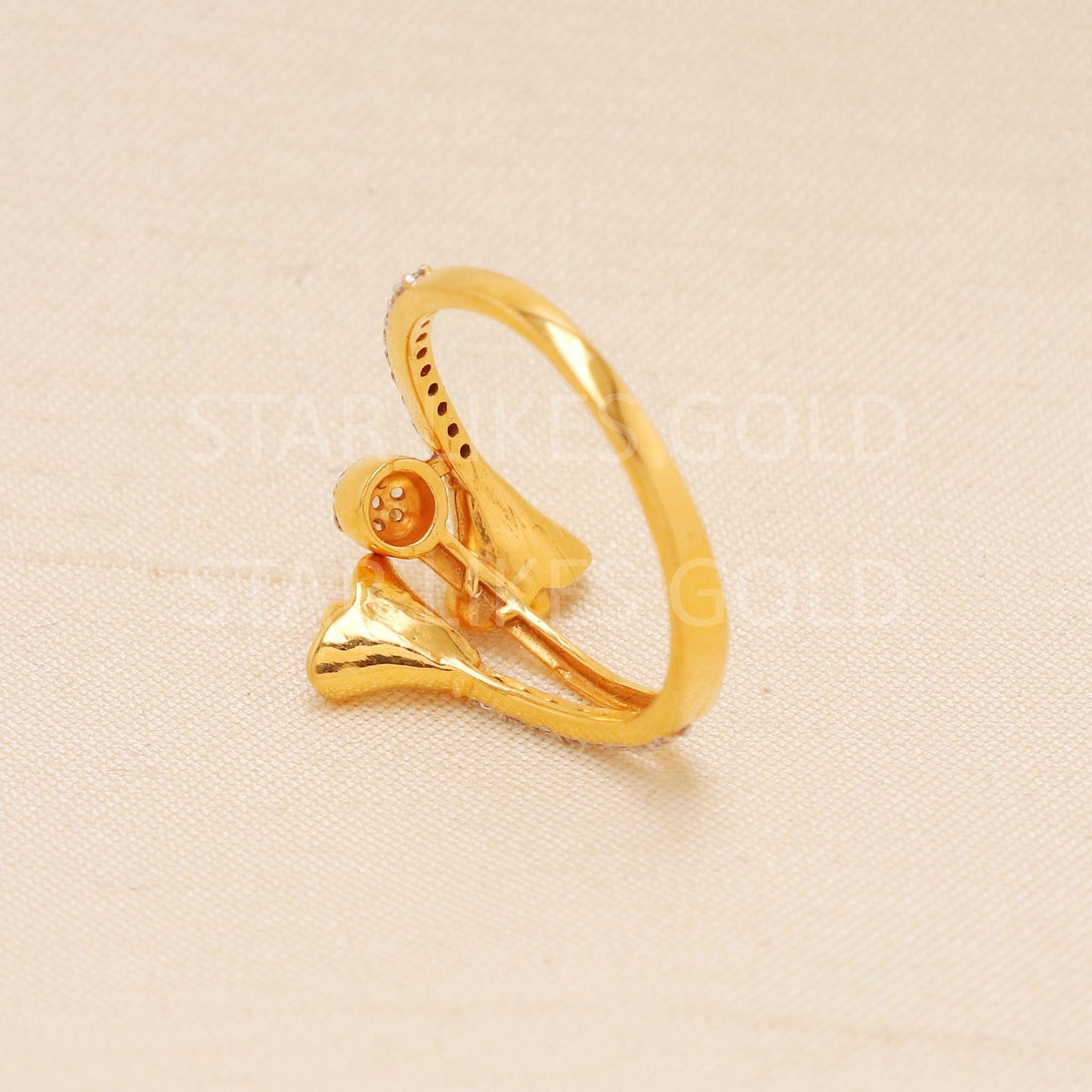 Handcrafted 22k Pure Gold handmade Rings - Artisan Jewelry, 22k Jewelry, Designer Gold Ring, Hallmarked, PR1964