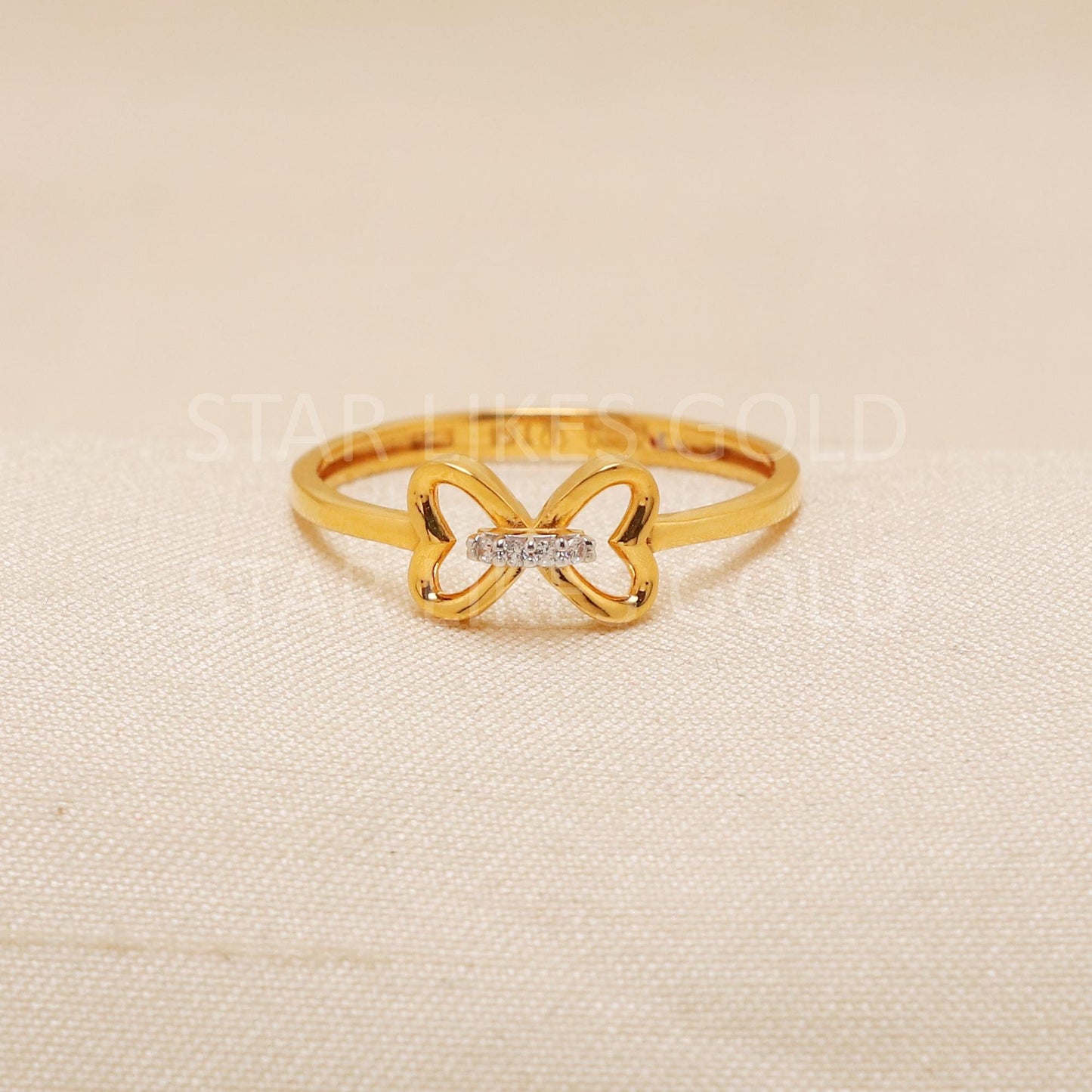 Handcrafted 22k Pure Gold handmade Rings - Artisan Jewelry, 22k Jewelry, Designer Gold Ring, Hallmarked, PR1966