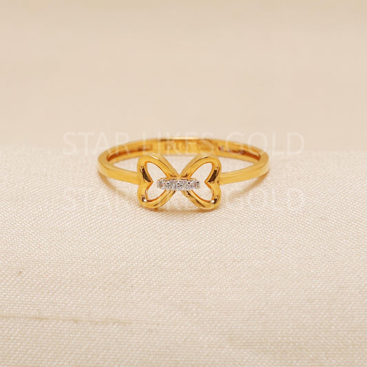 Handcrafted 22k Pure Gold handmade Rings - Artisan Jewelry, 22k Jewelry, Designer Gold Ring, Hallmarked, PR1966