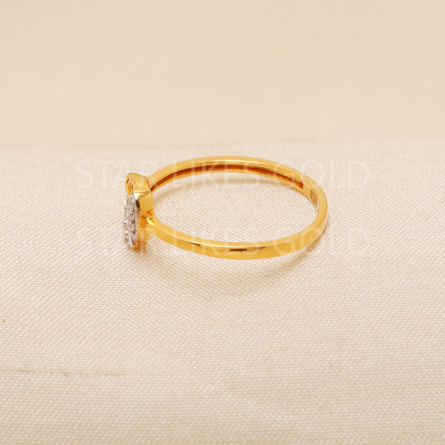 Handcrafted 22k Pure Gold handmade Rings - Artisan Jewelry, 22k Jewelry, Designer Gold Ring, Hallmarked, PR1969