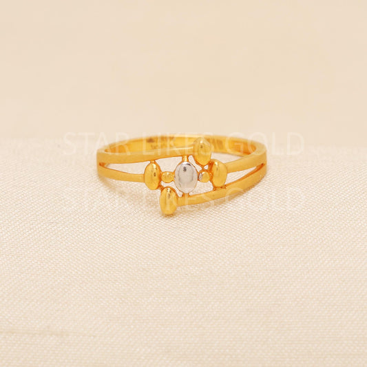 Handcrafted 22k Pure Gold handmade Rings - Artisan Jewelry, 22k Jewelry, Designer Gold Ring, Hallmarked, PR2174