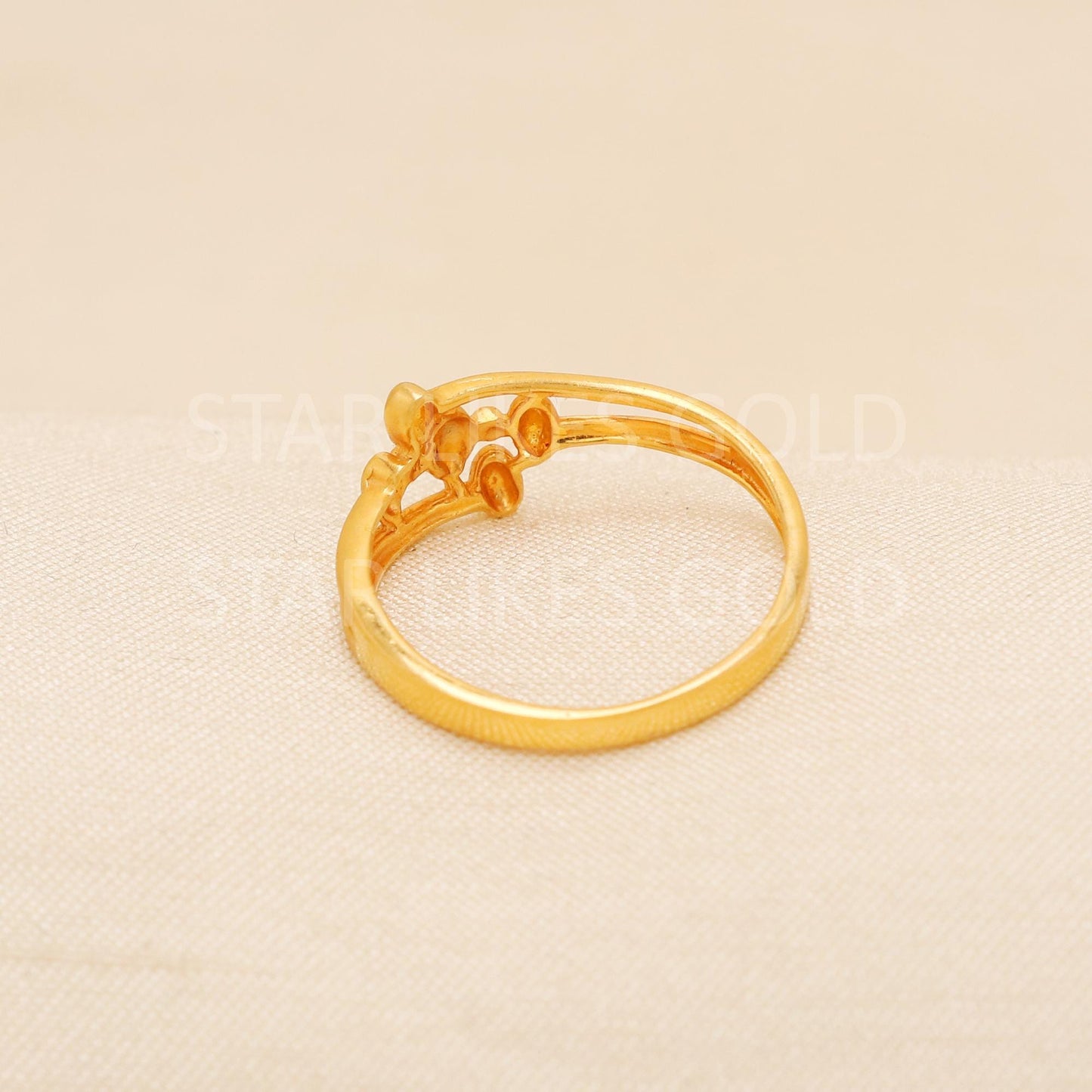 Handcrafted 22k Pure Gold handmade Rings - Artisan Jewelry, 22k Jewelry, Designer Gold Ring, Hallmarked, PR2174