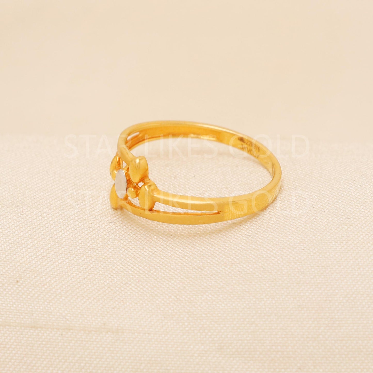 Handcrafted 22k Pure Gold handmade Rings - Artisan Jewelry, 22k Jewelry, Designer Gold Ring, Hallmarked, PR2174