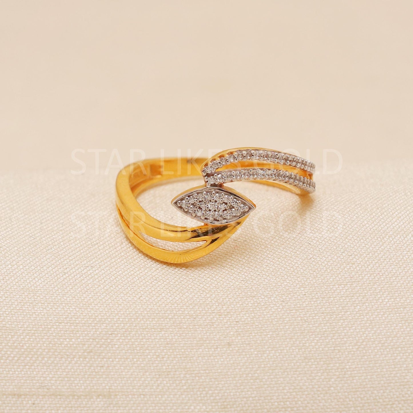 Handcrafted 22k Pure Gold handmade Rings - Artisan Jewelry, 22k Jewelry, Designer Gold Ring, Hallmarked, PR1972