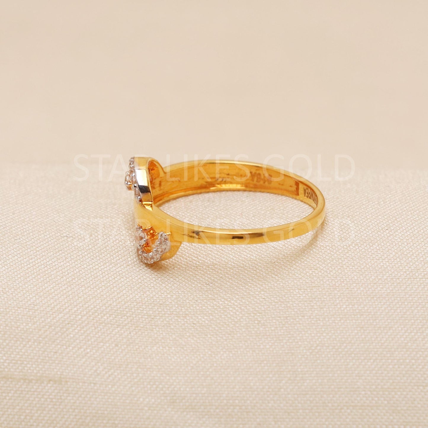 Handcrafted 22k Pure Gold handmade Rings - Artisan Jewelry, 22k Jewelry, Designer Gold Ring, Hallmarked, PR2177