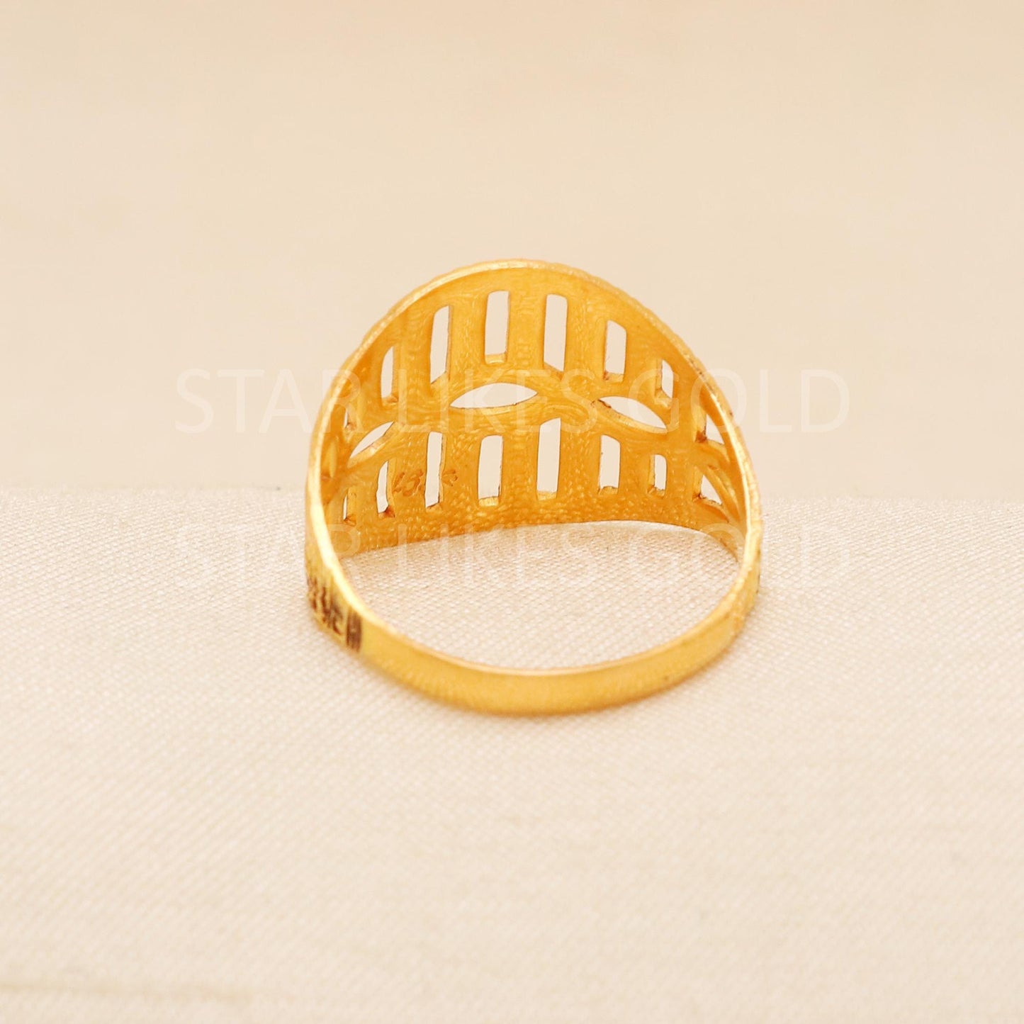 Handcrafted 22k Pure Gold handmade Rings - Artisan Jewelry, 22k Jewelry, Designer Gold Ring, Hallmarked, PR1991