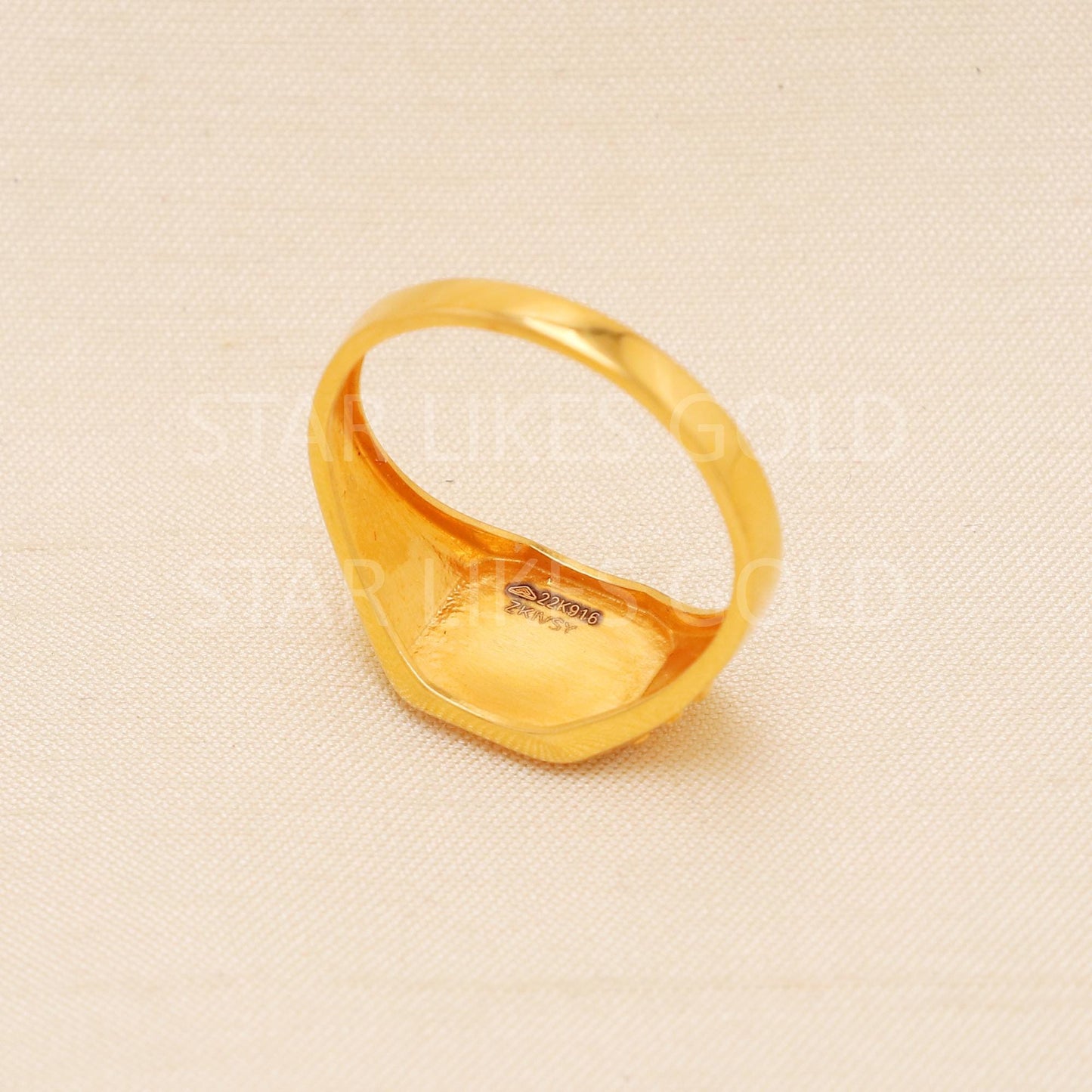 Handcrafted 22k Pure Gold handmade Rings - Artisan Jewelry, 22k Jewelry, Designer Gold Ring, Hallmarked, PR1999