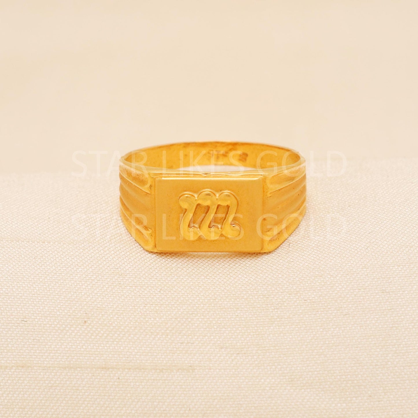 Handcrafted 22k Pure Gold handmade Rings - Artisan Jewelry, 22k Jewelry, Designer Gold Ring, Hallmarked, PR2003