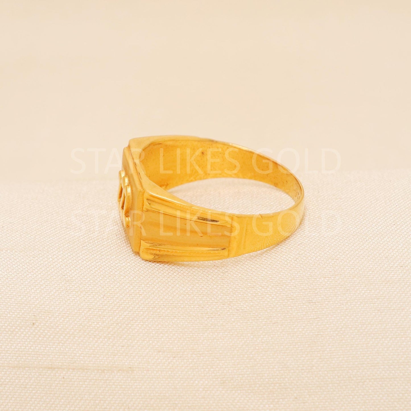 Handcrafted 22k Pure Gold handmade Rings - Artisan Jewelry, 22k Jewelry, Designer Gold Ring, Hallmarked, PR2003