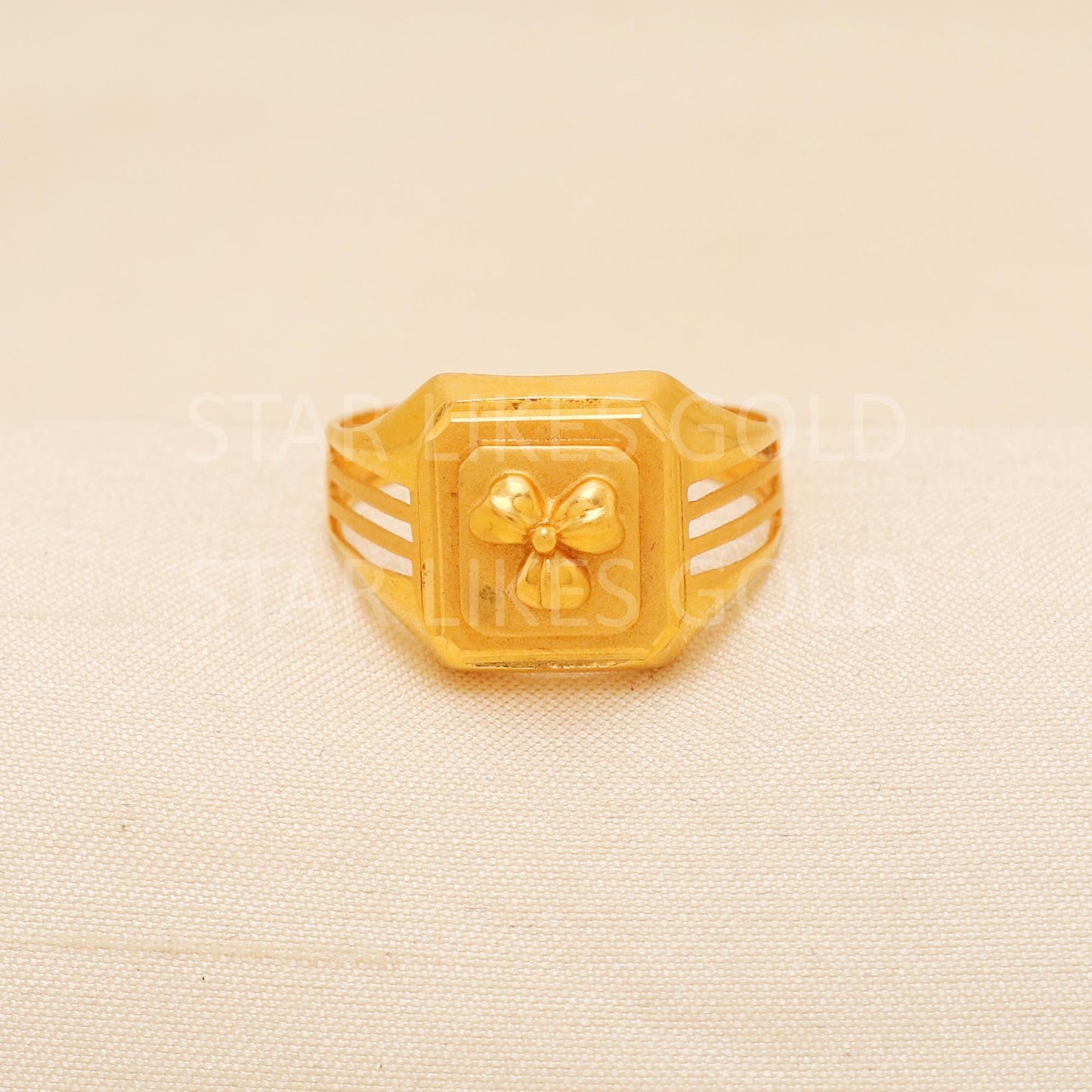 Handcrafted 22k Pure Gold handmade Rings - Artisan Jewelry, 22k Jewelry, Designer Gold Ring, Hallmarked, PR2004