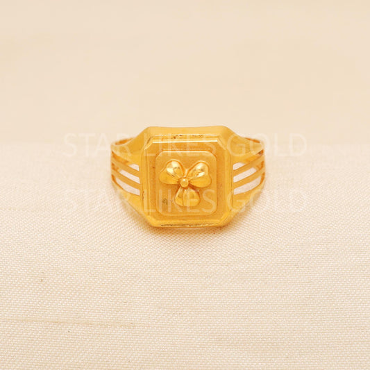 Handcrafted 22k Pure Gold handmade Rings - Artisan Jewelry, 22k Jewelry, Designer Gold Ring, Hallmarked, PR2004