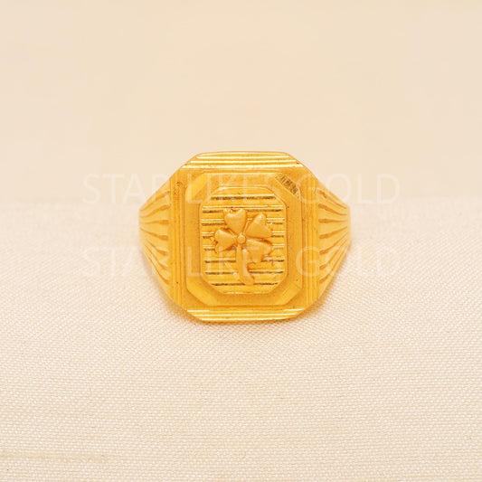 Handcrafted 22k Pure Gold handmade Rings - Artisan Jewelry, 22k Jewelry, Designer Gold Ring, Hallmarked, PR2006