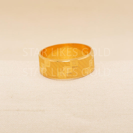 Handcrafted 22k Pure Gold handmade Rings - Artisan Jewelry, 22k Jewelry, Designer Gold Ring, Hallmarked, PR2007