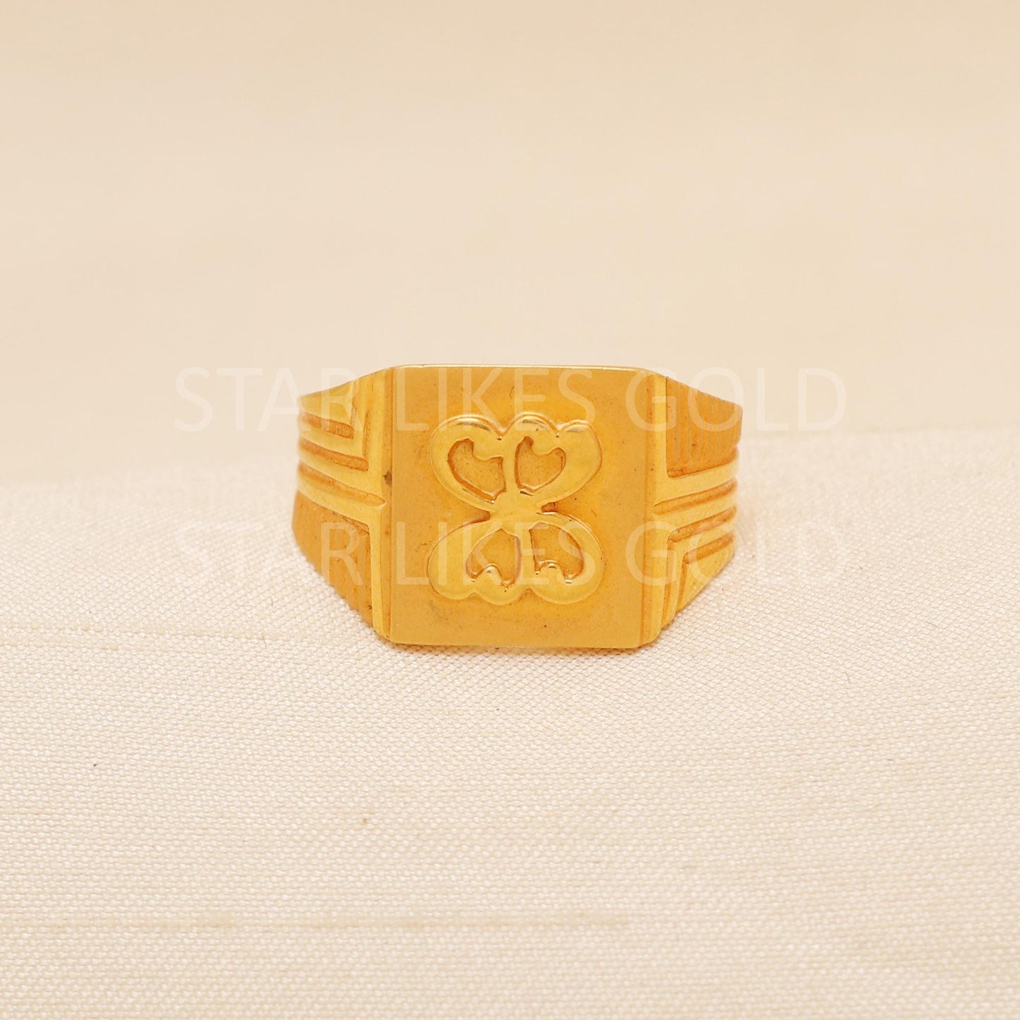Handcrafted 22k Pure Gold handmade Rings - Artisan Jewelry, 22k Jewelry, Designer Gold Ring, Hallmarked, PR2012