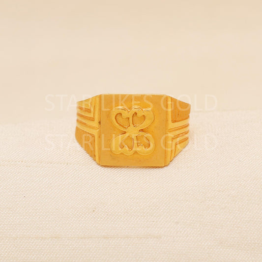 Handcrafted 22k Pure Gold handmade Rings - Artisan Jewelry, 22k Jewelry, Designer Gold Ring, Hallmarked, PR2012
