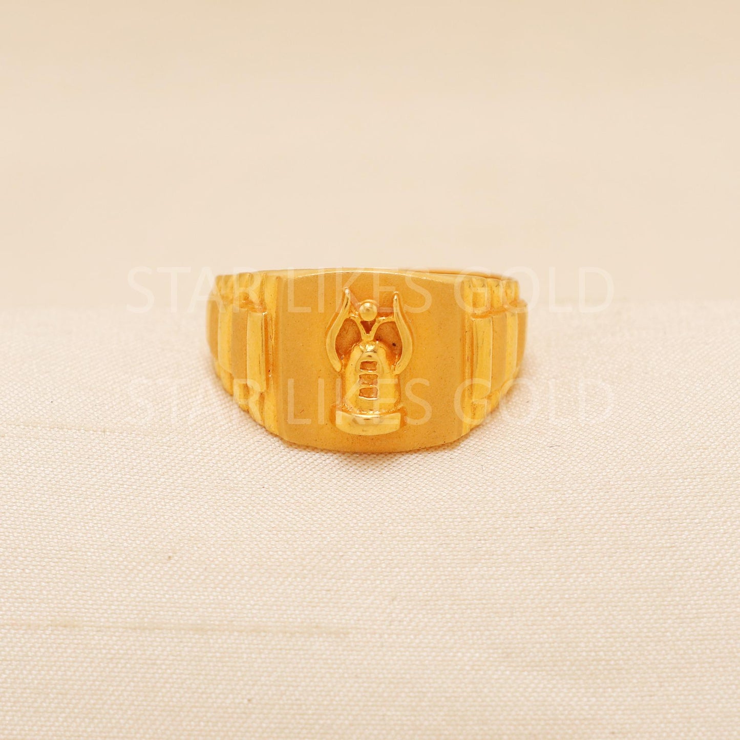 Handcrafted 22k Pure Gold handmade Rings - Artisan Jewelry, 22k Jewelry, Designer Gold Ring, Hallmarked, PR2015