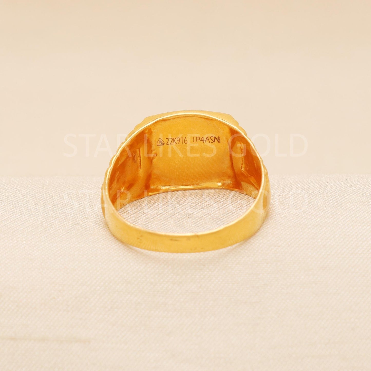 Handcrafted 22k Pure Gold handmade Rings - Artisan Jewelry, 22k Jewelry, Designer Gold Ring, Hallmarked, PR2015