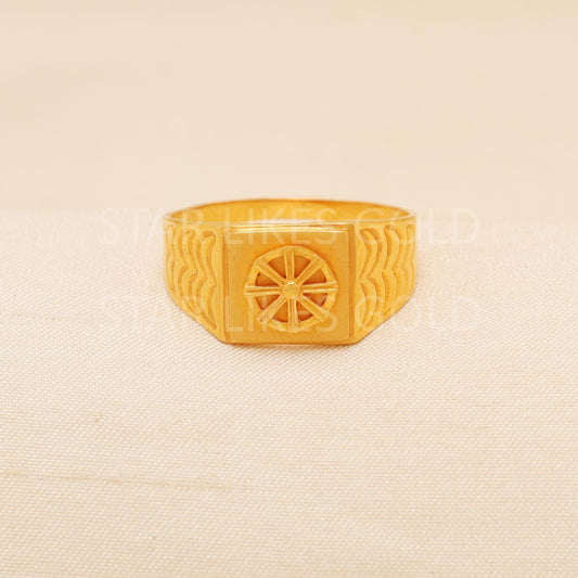 Handcrafted 22k Pure Gold handmade Rings - Artisan Jewelry, 22k Jewelry, Designer Gold Ring, Hallmarked, PR2016