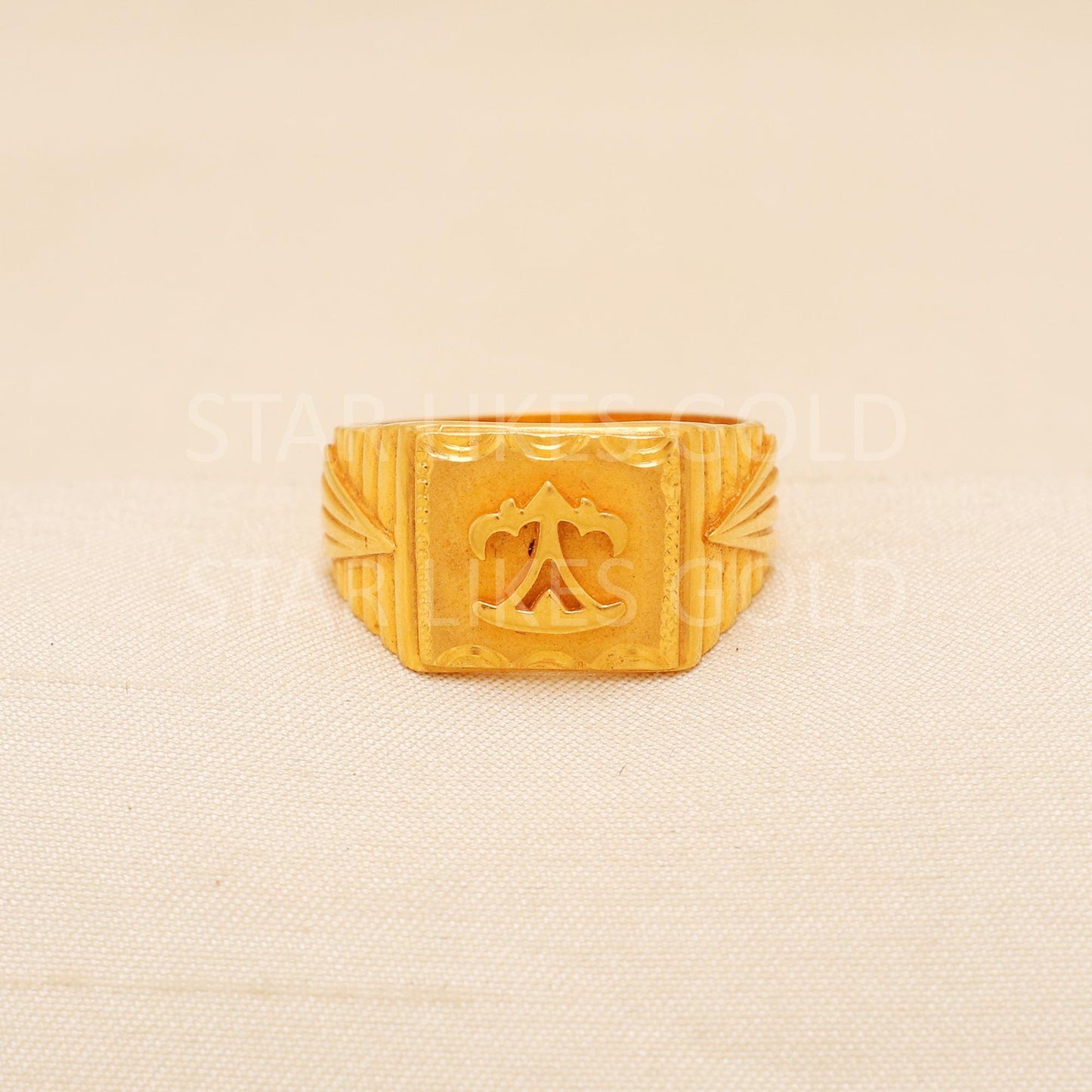 Handcrafted 22k Pure Gold handmade Rings - Artisan Jewelry, 22k Jewelry, Designer Gold Ring, Hallmarked, PR2017