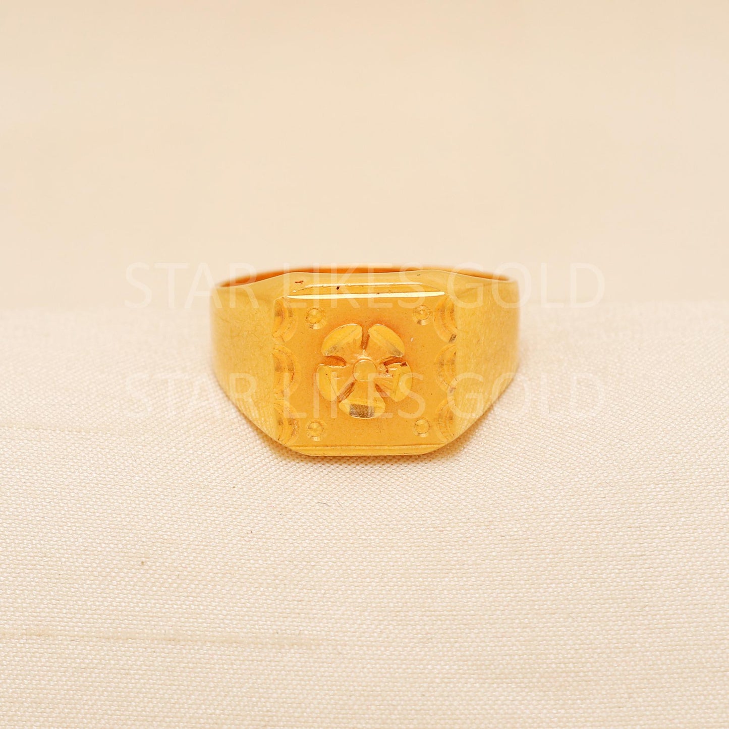 Handcrafted 22k Pure Gold handmade Rings - Artisan Jewelry, 22k Jewelry, Designer Gold Ring, Hallmarked, PR2020