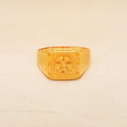 Handcrafted 22k Pure Gold handmade Rings - Artisan Jewelry, 22k Jewelry, Designer Gold Ring, Hallmarked, PR2020