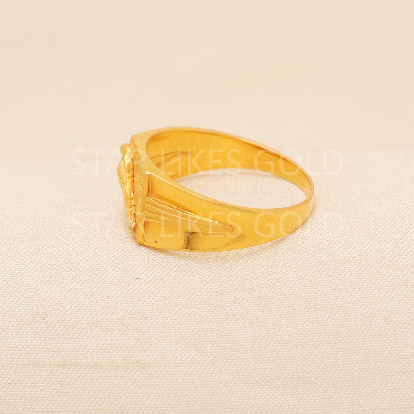 Handcrafted 22k Pure Gold handmade Rings - Artisan Jewelry, 22k Jewelry, Designer Gold Ring, Hallmarked, PR2021