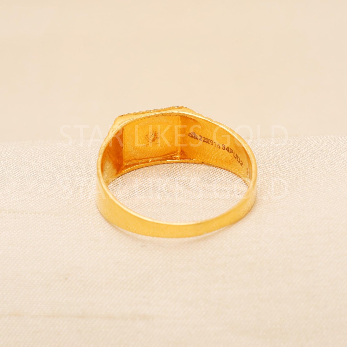 Handcrafted 22k Pure Gold handmade Rings - Artisan Jewelry, 22k Jewelry, Designer Gold Ring, Hallmarked, PR2022