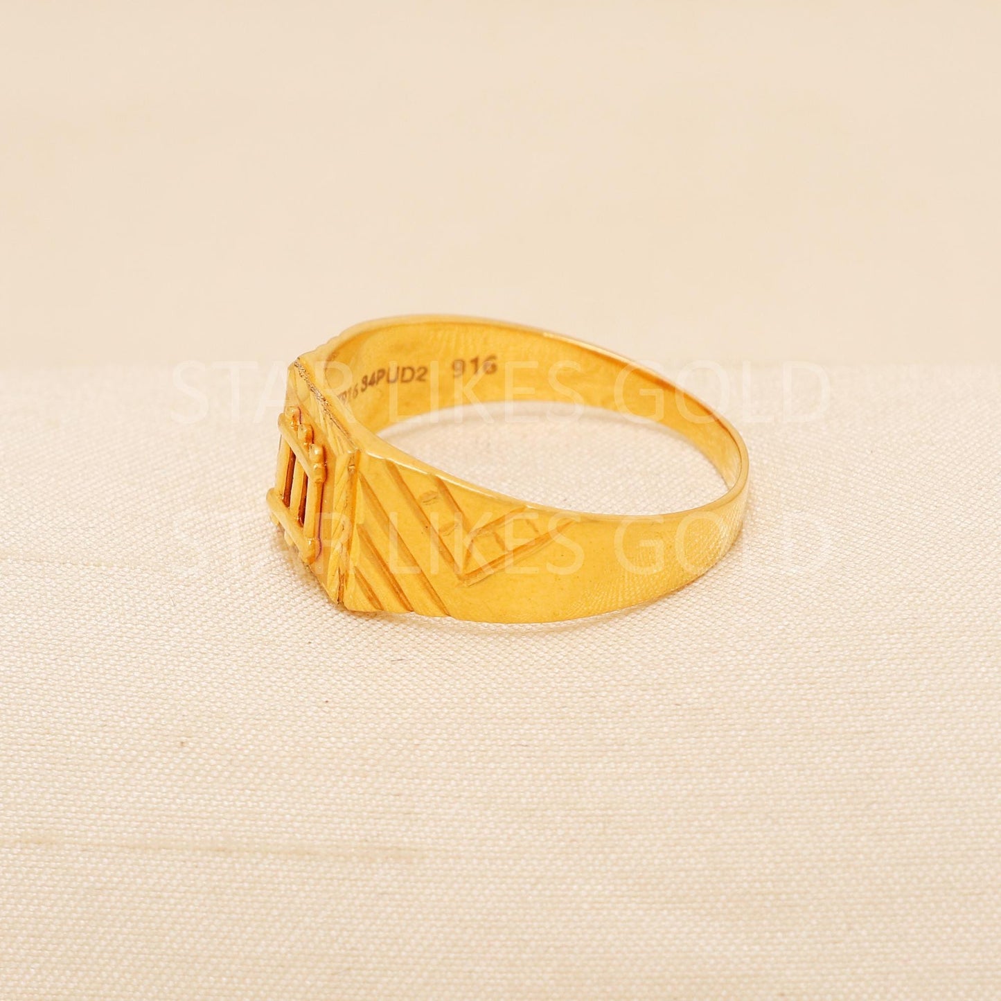 Handcrafted 22k Pure Gold handmade Rings - Artisan Jewelry, 22k Jewelry, Designer Gold Ring, Hallmarked, PR2022