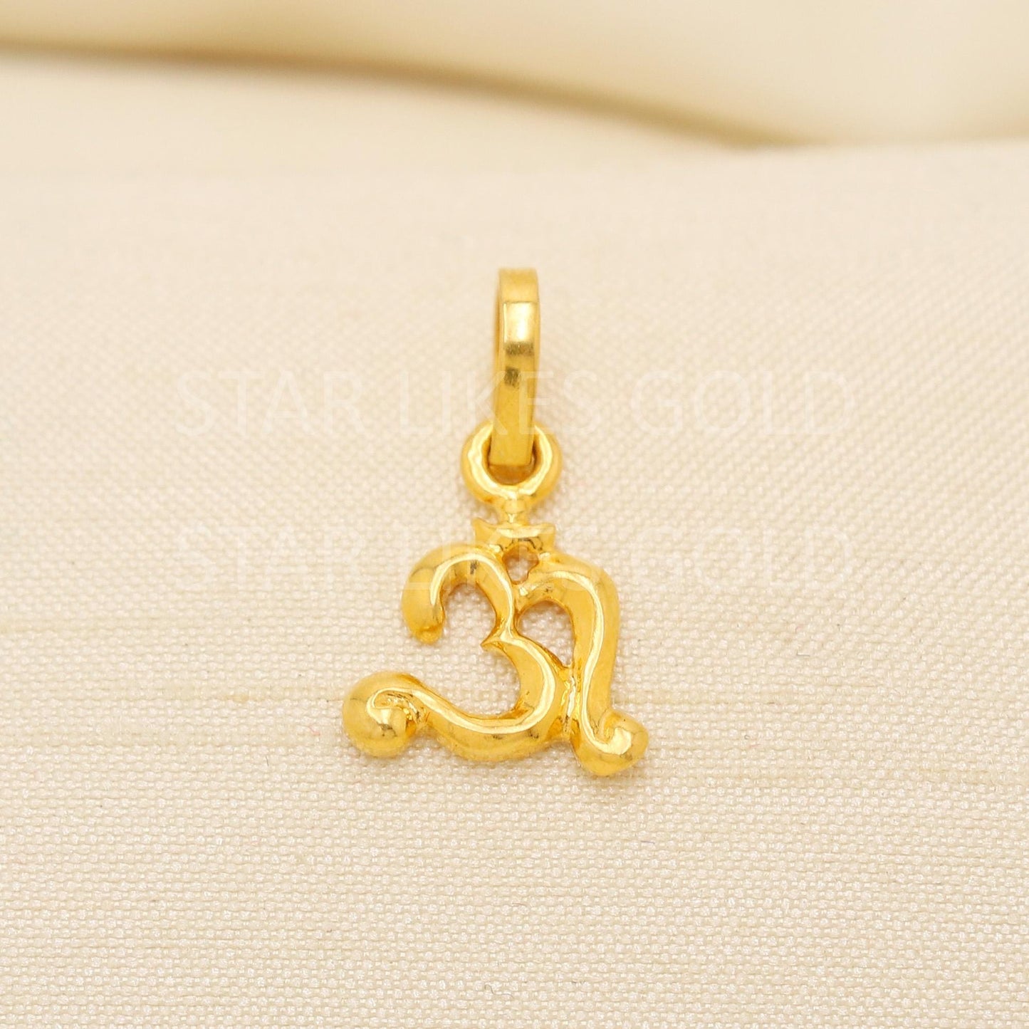 OM 22k Yellow Gold Handmade Pendant Jewelry, PR2071