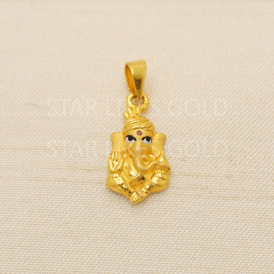Ganeshji Real 18k Gold Handmade Pendant Jewelry, PR2082