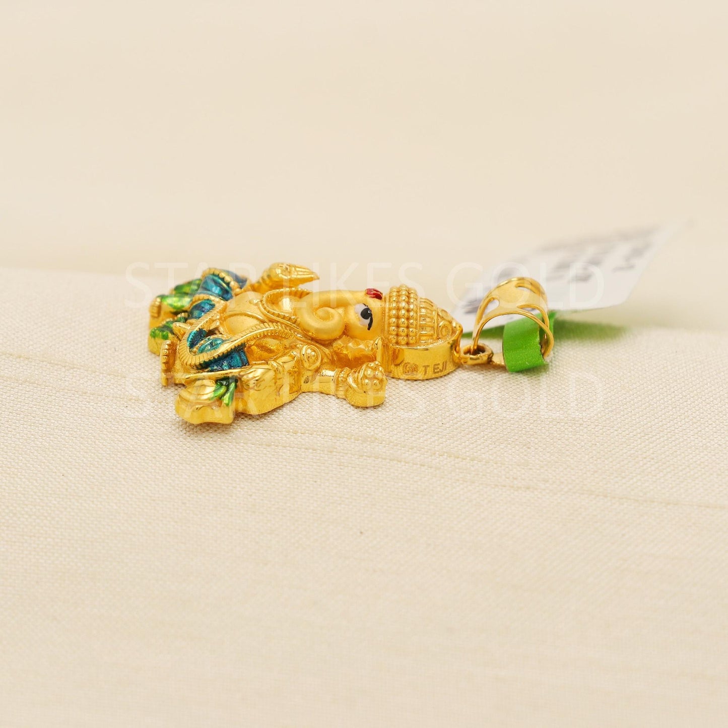 Lord Ganeshji 22k Gold Handmade Pendant Jewelry, PR2114