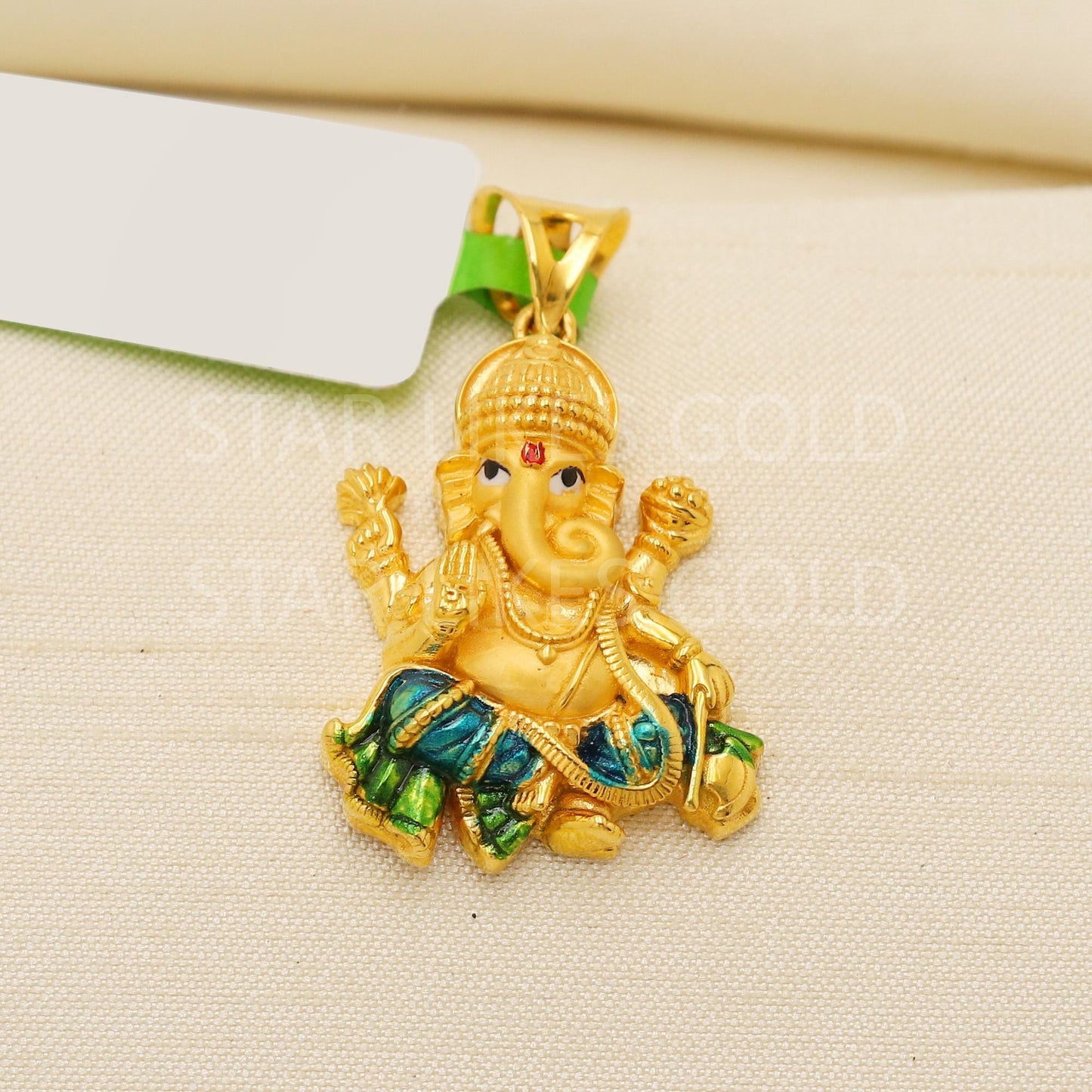 Lord Ganeshji 22k Gold Handmade Pendant Jewelry, PR2114