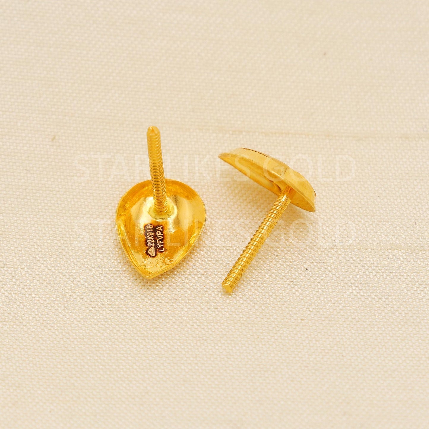 Elegant 22k Gold Geometric Tops - Hallmark Certified Quality Jewelry, PR2211