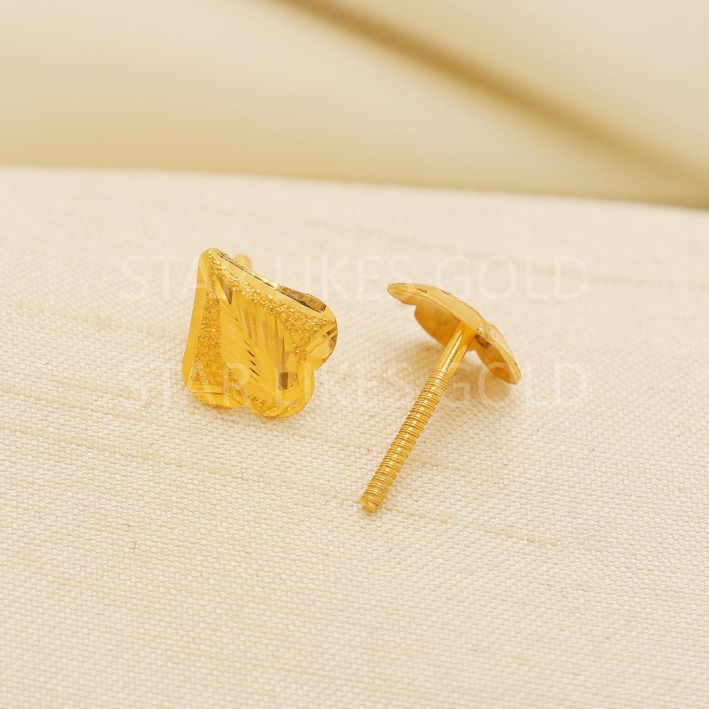 Elegant 22k Gold Geometric Tops - Hallmark Certified Quality Jewelry, PR2212