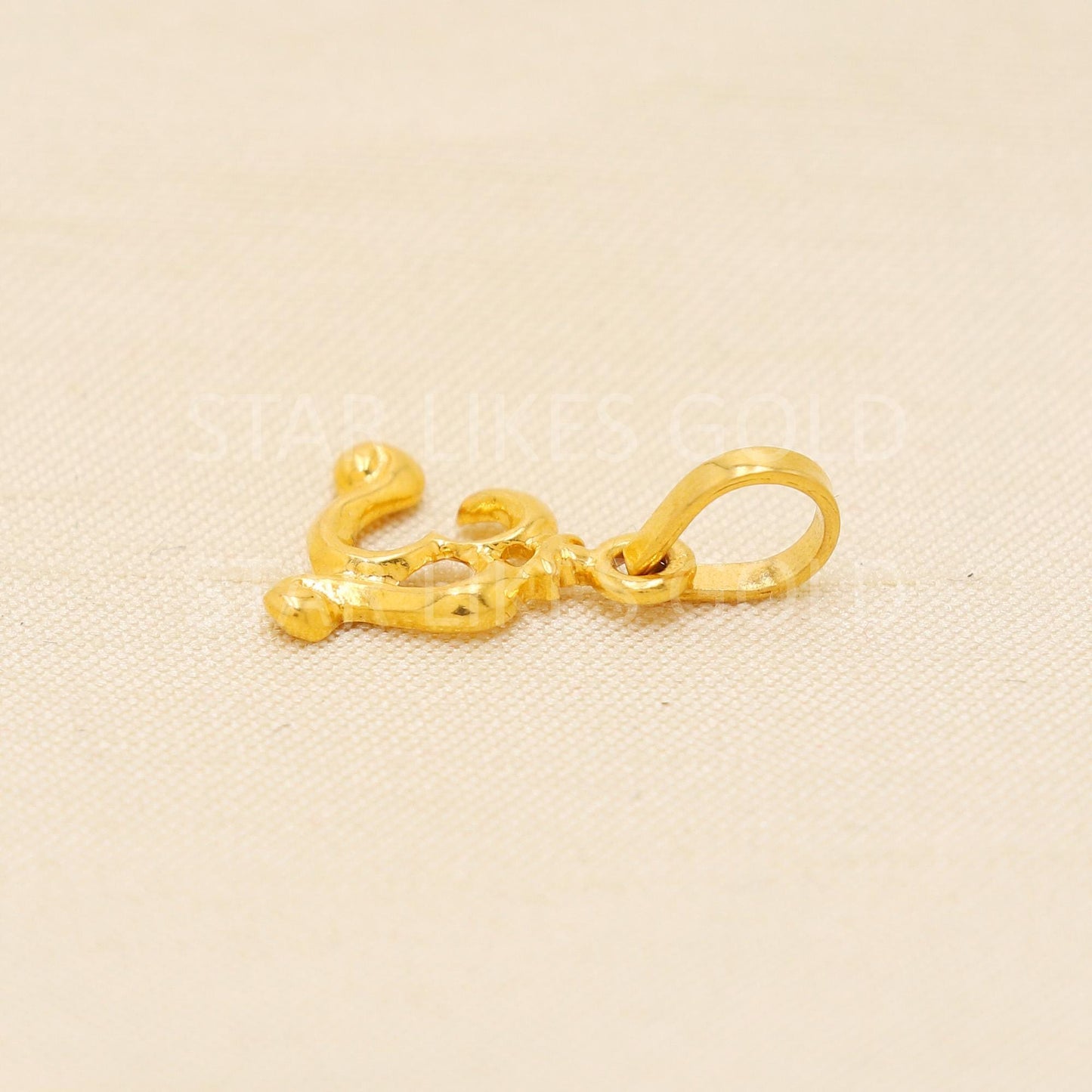 OM 22k Yellow Gold Handmade Pendant Jewelry, PR2071