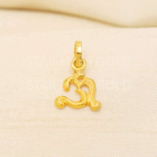 OM 22k Yellow Gold Handmade Pendant Jewelry, PR2073
