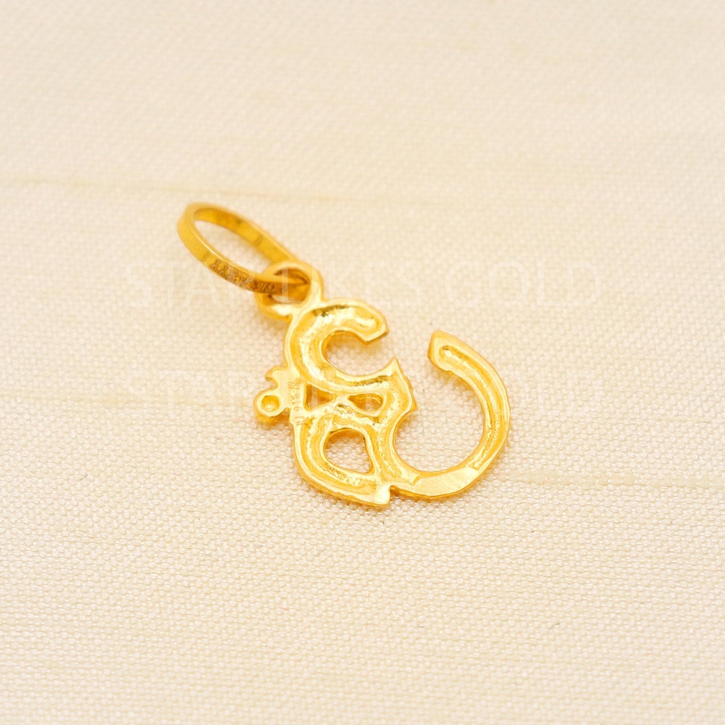 OM 22k Yellow Gold Handmade Pendant Jewelry, PR2074