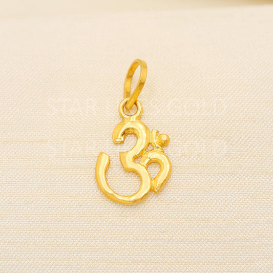 OM 22k Yellow Gold Handmade Pendant Jewelry, PR2074