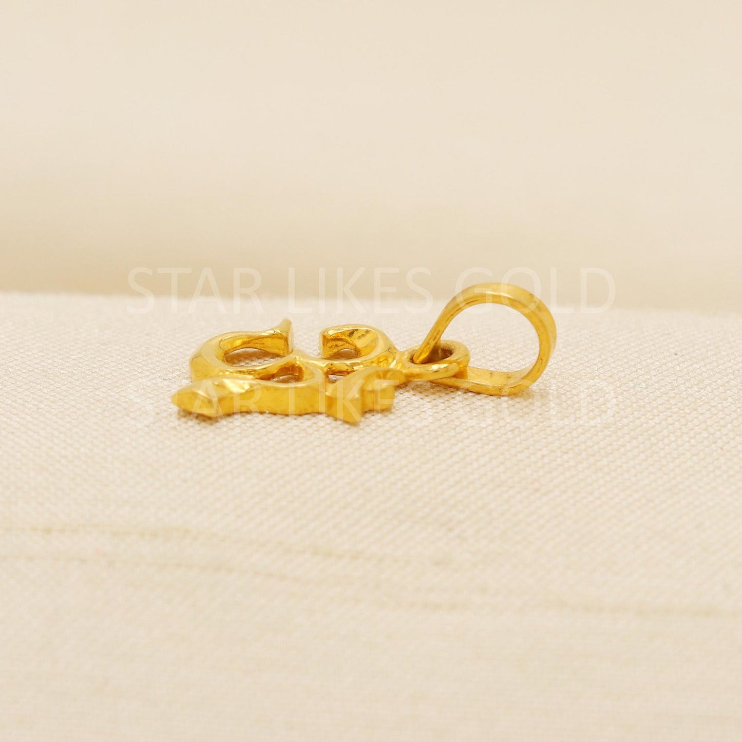 OM 22k Yellow Gold Handmade Pendant Jewelry, PR2075