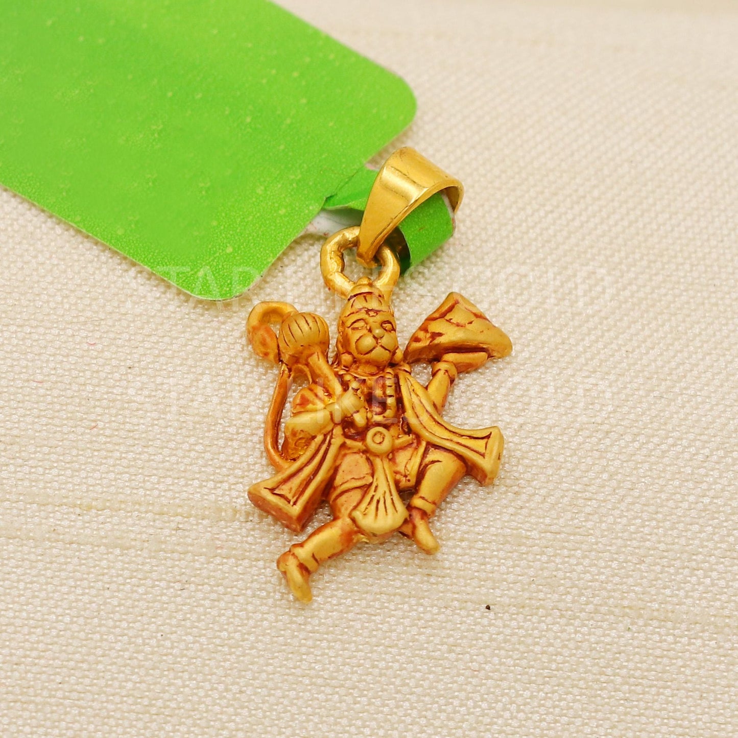 Hanuman ji Bajrang Bali 22k Yellow Gold Handmade Charms Pendant Jewelry, PR2107