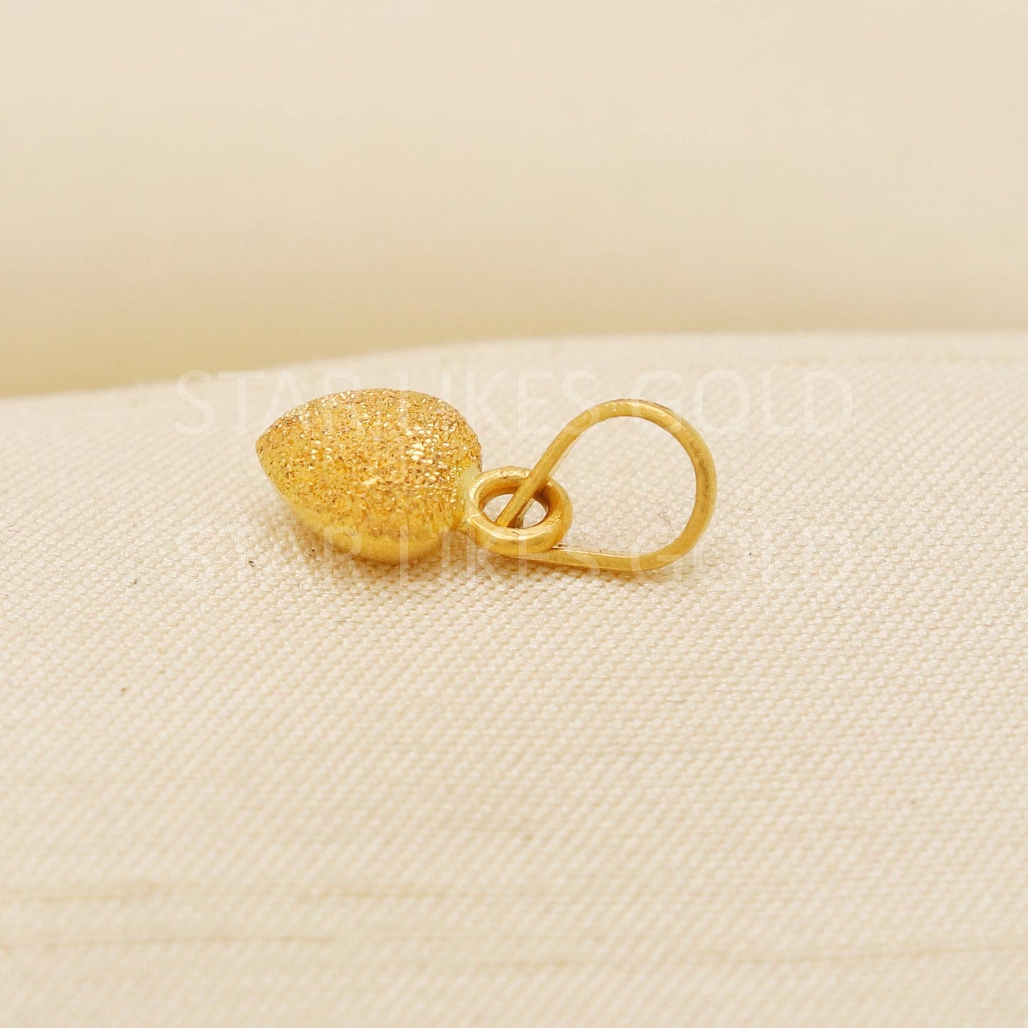 Heart 22k Yellow Gold Handmade Pendant Jewelry, PR2122