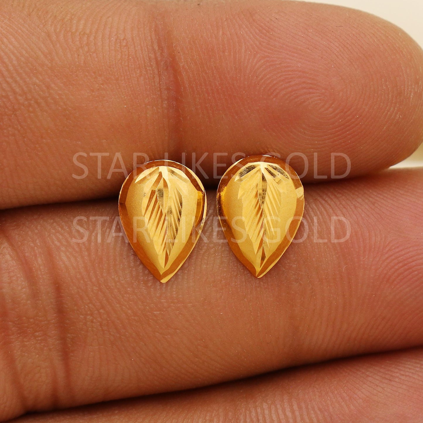 Elegant 22k Gold Geometric Tops - Hallmark Certified Quality Jewelry, PR2211