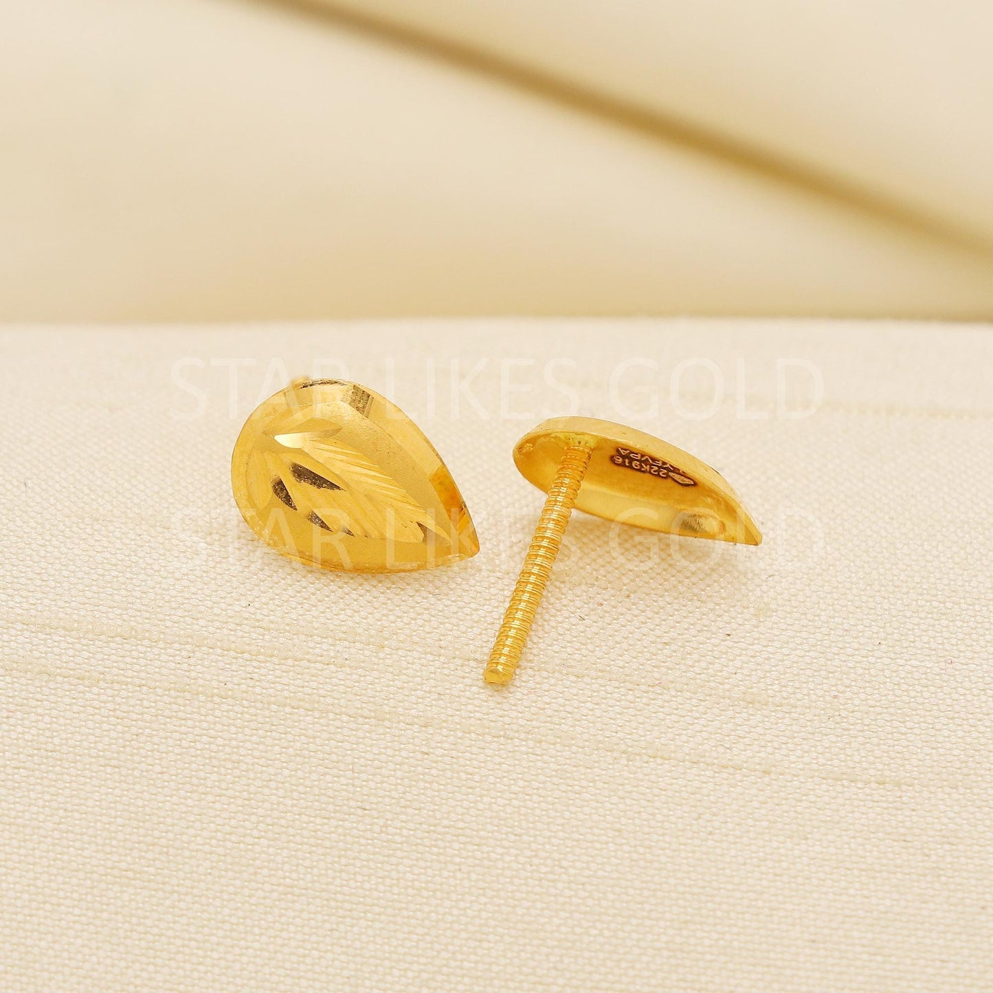Elegant 22k Gold Geometric Tops - Hallmark Certified Quality Jewelry, PR2211